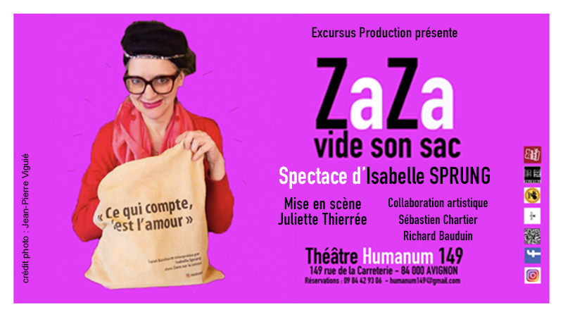 Zaza vide son sac à Avignon
